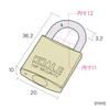 Sanwa Supply SLE-2L-2N e-Security (Padlock Small No. 2) view 3