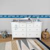 Lovely Kids Self-Adhesive Ocean Friends Border for Kids Bedroom 5.00 m x 15.5 cm Blue Made in Germany 403721 40372-1 view 3