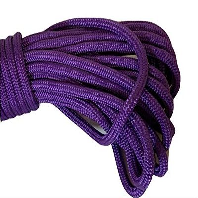 Yacht Braid Polyester Rope 9/16 inch, Purple (50)