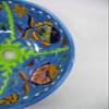 14" round TALAVERA VESSEL SINK Mexican handmade ceramic bathroom basin, folk art view 4