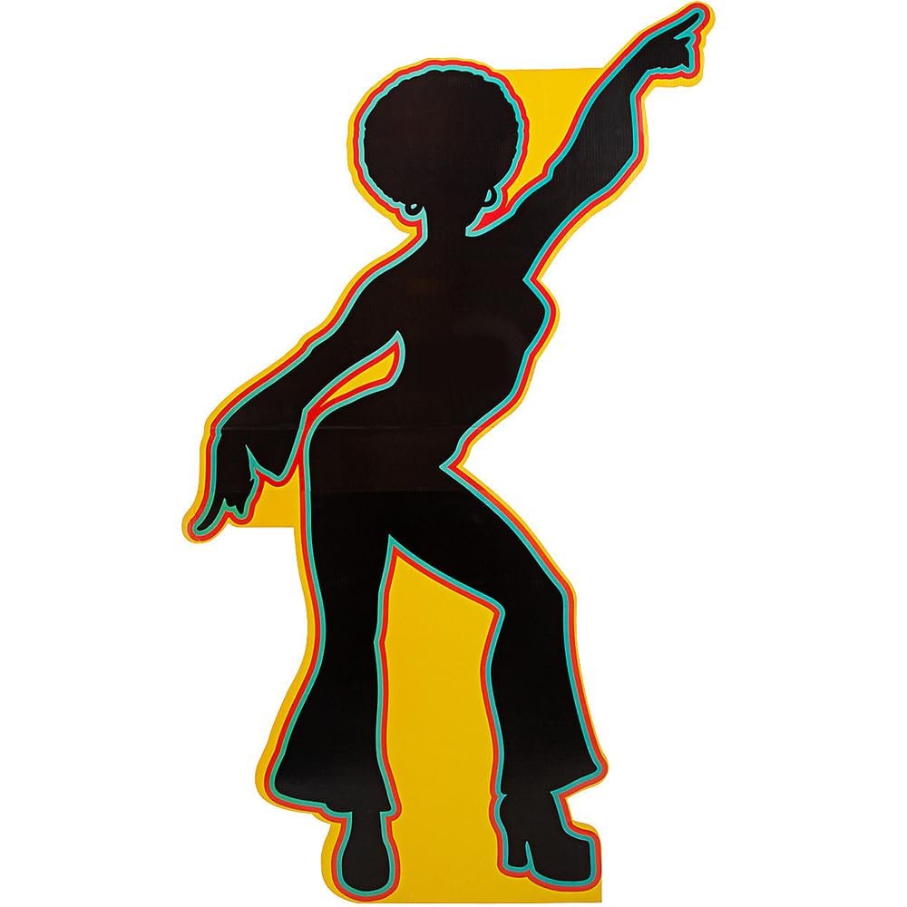 Fun Express Disco Dancers Silhouette Stand UP - Party Decor - 1 Piece