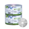 100 Pack MyEco DVD-R 16X 4.7GB/120Min Silver Logo Top Write Once Blank Media Record Disc view 1