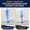 9-Inch Antenna Mast Black for Ford Escape (2013-2019)  Highly Durable Premium Short Antenna  Car Wash-Proof Radio Antenna for FM AM  Rugged Design  Ford Escape Accessories view 3
