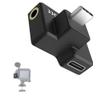JJC Dual USB-C 3.5mm Mic Adapter for DJI Osmo Action 1 (Only),Not Compatible with DJI Osmo Action 2 3 4,Audio Adapter Vlogging Accessories for OSMO Action 1 Camera (Only) view 1