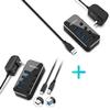 4 Port USB Hub + 4 Port Type C Hub view 1