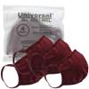 Universal Cloth Face Masks Reusable Dust & Allergy Masks 100% Cotton, 2 Layer, Washable, for Teens & Adults Protects from Dust, Pollen, Pet Dander & More (Maroon, Large- Pack of 4) view 1