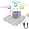 External 3D Blu Ray DVD Drive, USB 3.0 and Type-C Blu Ray CD DVD Drive Player Ultra Slim Slot-in CD DVD Burner with Smart Touch Compatible with Windows XP/7/8/10, Mac OS for MacBook, Laptop, PC view 2