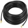 Fielect 1Pcs 0.3m RG174 Brass RP-SMA Male to RP-SMA Female Antenna Extension Coax Cable Black High Frequency view 1