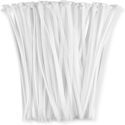 MroMax 60pcs Cable Zip Ties 300mm x 2.7mm Self-Locking Multi-Purpose Nylon Zip Cable Ties Cord Wire Cable Tie Management White