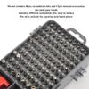 Marhynchus 115 in 1 Screwdriver Set Mobile Device Repair Kits Multifunctional Watch Phone Repairing Removal Hand Tool(Red) view 4