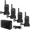 Retevis RT68 Two Way Radios Long Range,Walkie Talkies for Adults Rechargeable with 5 Port USB Charging Station,Portable FRS Two-Way Radios Hunting Outdoors Hiking Road Trips(4 Pack) view 1