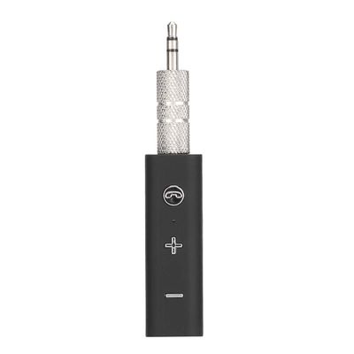 hong Bluetooth Audio Receiver, Collar Clip Bluetooth Audio Adapter, Black for Headphone for Car Speaker