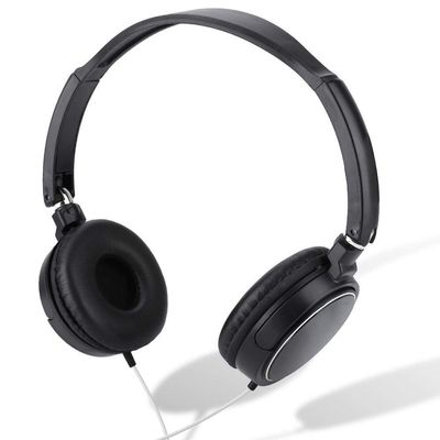ASHATA Eboxer Wired Over Ear Headphone Noise Cancelling Headset for PC Support FM Automatic Search, Foldable Headset with 3.5mm Cable for Travel, Work, Play Game, etc