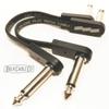 2 Pcs of EBS Flat Patch Cables - 4" (3.94") PCF-DL10 Deluxe - Thin RA/RA Cable view 2