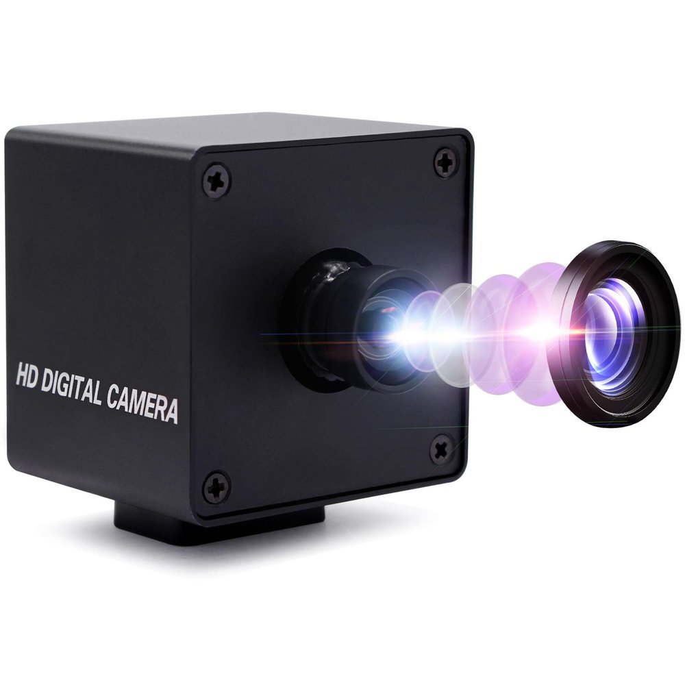 13 Megapixel USB Camera No Distortion Fixed Focus Webcam MJPEG 15fps 3840x2880 USB with Camera for Computer PC Laptop Desktop,Support Most OS
