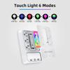 Multi Plug Outlet Extender,AICODE 6 Outlet Surge Outlet Protector with 3 USB Charger(3.2A Total),Wall Outlet Plug Electrical Outlet with 6 Ambient RGB Light , Plug Extender for Home,Office,Dorm,Hotel view 4