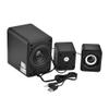 3W Treble and Bass Independent Adjustment Mini Subwoofer, Rear 3 Inch Bass Speaker DV 5V & USB 5V Wired Speaker, Tablet PC for Cellphone(Black) view 2