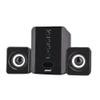 3W Treble and Bass Independent Adjustment Mini Subwoofer, Rear 3 Inch Bass Speaker DV 5V & USB 5V Wired Speaker, Tablet PC for Cellphone(Black) view 3