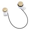 Signature Hardware 446729 PVC Cable Drain and Overflow for 17" - 22" Deep Alcove Tubs - Brushed Nickel view 2