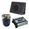 Alpine SBT-S10V Car Audio Truck Series Loaded 10" Ported Sub Box Bundle with Harmony HA-A400.1 Amplifier & Amp Kit view 1
