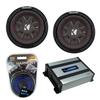 Harmony Audio Kicker (2) 43CWRT672 6.75" CompRT CWRT67 Series Sub 150W RMS Subwoofer Bundle with Harmony HA-A400.1 Amplifier & Amp Kit view 1