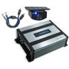 Harmony Audio Kicker 48DCWR122 Dual 12" CompR Series Sub 1000W RMS Loaded Subwoofer Box Bundle with Harmony HA-A400.1 Amplifier & Amp Kit view 2