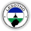 1x Lesotho Round Vinyl Waterproof Sticker - 5cm / 2inches view 1