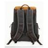 Allacki Large Capacity Vintage Waterproof Camera Bag SLR Waxed Canvas Backpack (Dark gray) view 2