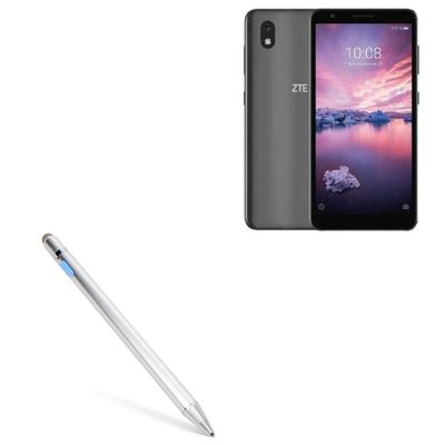 BoxWave Stylus Pen Compatible with ZTE Avid 579 - AccuPoint Active Stylus, Electronic Stylus with Ultra Fine Tip - Metallic Silver