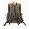 Allacki Large Capacity Vintage Waterproof Camera Bag SLR Waxed Canvas Backpack (ArmyGreen) view 2