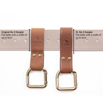 No.3 Dangler with Cognac Belt XL Loop