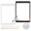 Digitizer Screen Replacement for iPad 2017 iPad 5 Gen 9.7 Inch A1822 A1823 Touch Screen Glass Panel Repair Parts for iPad5 Touchscreen Free Tools Kits+Tempered Glass (White with Home Button) view 2