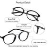 WANXIN Blue Light Blocking Glasses, Anti Eyestrain, TV Glasses for Women Men, Anti UV, Anti Glare view 3