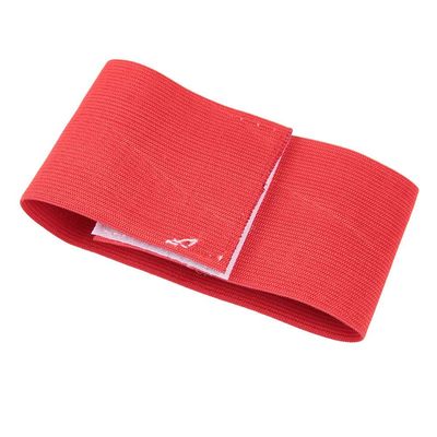 Good Texture 12.2x2.6 in Nylon Hook&Loop Lightweight Bright Colors Player Bands, Portable Captain Arm Bands, for Adult for Youth(red)