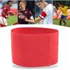 Good Texture 12.2x2.6 in Nylon Hook&Loop Lightweight Bright Colors Player Bands, Portable Captain Arm Bands, for Adult for Youth(red) view 3