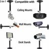 2-Be-Best Mini Projector Wall Mount Stand Black 7.9 in / 20 cm 360 Adjustable Projectors Wall Ceiling Mounts Hanger Holder for LED LCD Video Projectors Camera Office Home School view 2