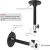 2-Be-Best Mini Projector Wall Mount Stand Black 7.9 in / 20 cm 360 Adjustable Projectors Wall Ceiling Mounts Hanger Holder for LED LCD Video Projectors Camera Office Home School view 3
