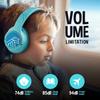 PowerLocus Kids Wireless Headphones, Bluetooth Kids Headphones LED Lights Over Ear with 74/85/94dB Volume Limited, 45H Playtime,Built-in Mic, Two Device Share Mode, HD Stereo for Travel/PC/Tablet view 4