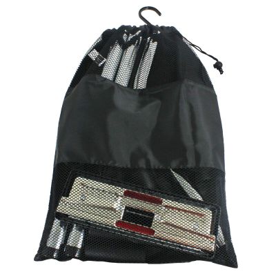 SPARES2GO Universal Drawstring Vacuum Cleaner Accessories Parts Tool Storage Bag, Black, 495mm (H) x 355mm (W), Modern