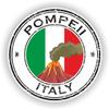 1x Pompeii Italy Round Vinyl Waterproof Sticker - 5cm / 2inches view 1