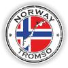 1x Norway Tromso Round Vinyl Waterproof Sticker - 20cm / 7.9inches view 1