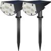 WBM Smart 20 Led Solar Landscape Spotlights, Ip65 Waterproof Solar Powered Wall Lights 2-In-1 Wireless Outdoor Solar Landscaping Light for Yd Garden Driveway Porch, 2 Pack view 1