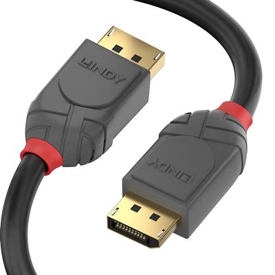 LINDY 36487 15 m DisplayPort 1.1 cable, anthracite line