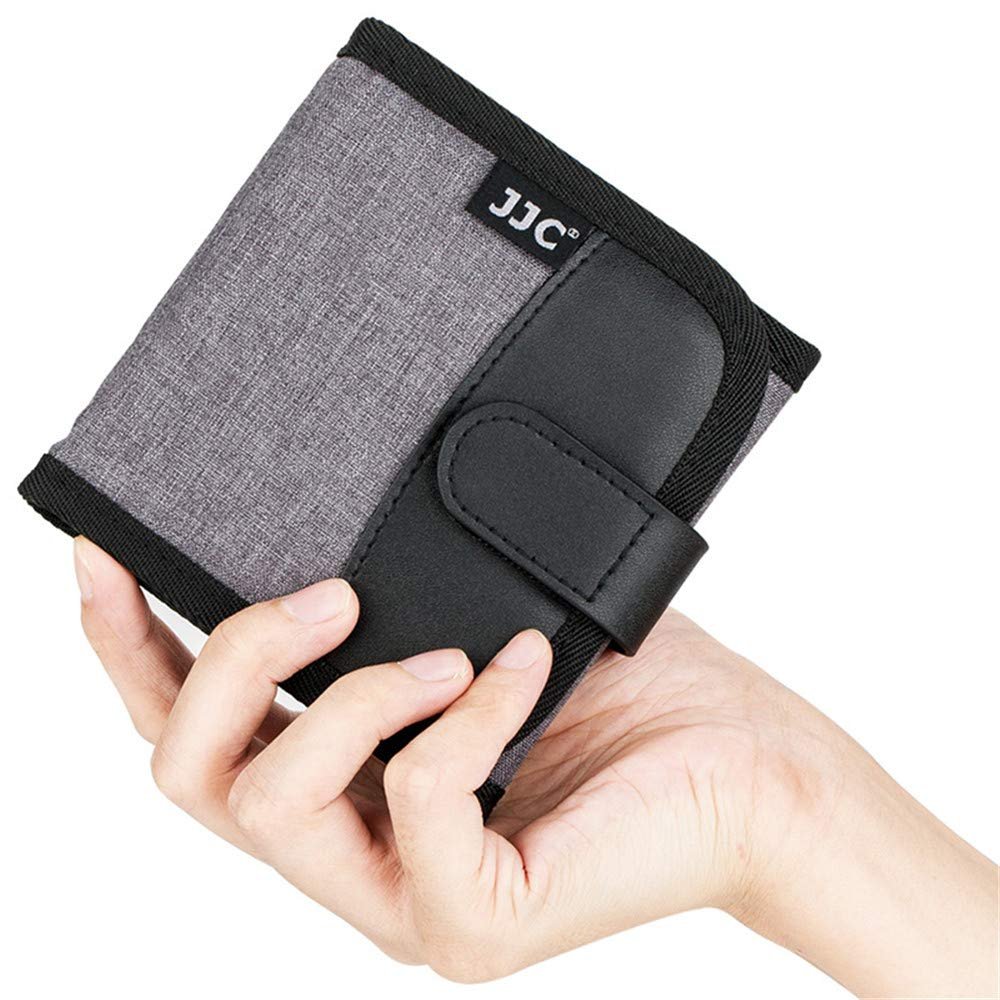 3 Pockets Camera Filter Case for Filter Up to 82mm (fits 82mm 72mm 67mm 62mm 58mm 55mm 52mm 49mm 46mm 43mm 40.5mm 37mm) with Microfiber Cleaning Cloth,Belt Loop Design Compact Lens Filter Pouch Wallet