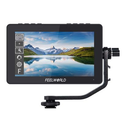 FEELWORELD F5PROV4 6 Inch Video Camera Monitor Touch Screen DSLR HDMI Field Monitor with External Kit Install The Equipment IPS FHD1920x1080 4K HDMI Input Output 5 V Type c Input