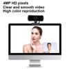 4K Webcam with Built-in Microphone, Widescreen USB Web Camera, Streaming Computer Web Camera for Live Broadcast/Video Conferencing(Black) view 2