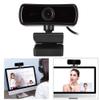 4K Webcam with Built-in Microphone, Widescreen USB Web Camera, Streaming Computer Web Camera for Live Broadcast/Video Conferencing(Black) view 4