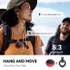 ANCwear Wearable Bluetooth Speaker with Clip, Waterproof Portable Mini Speaker, IPX6 Splash-Resistant, Bluetooth 5.3, 9.5H Playtime, 17 White Noise Tracks for Sports, Outdoor Travel (Red) view 4
