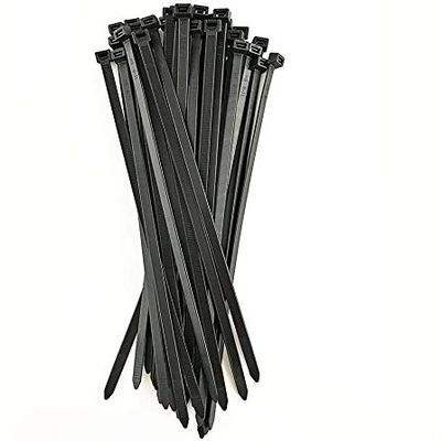 MroMax Durable Nylon Cable Ties 100mm Length 2.5mm Width Freely Adjustable for Home Office Garage Workshop Black 1000Pcs