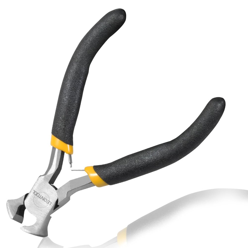 LEONTOOL End Cutting Pliers 4.5-Inch Nail Remover Tool Nail Puller Wire Cutters for Crafts End Nipper Staple Remover
